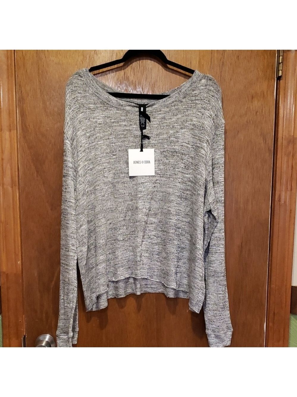 Agnes & Dora Gray Crew Neck Sweater
